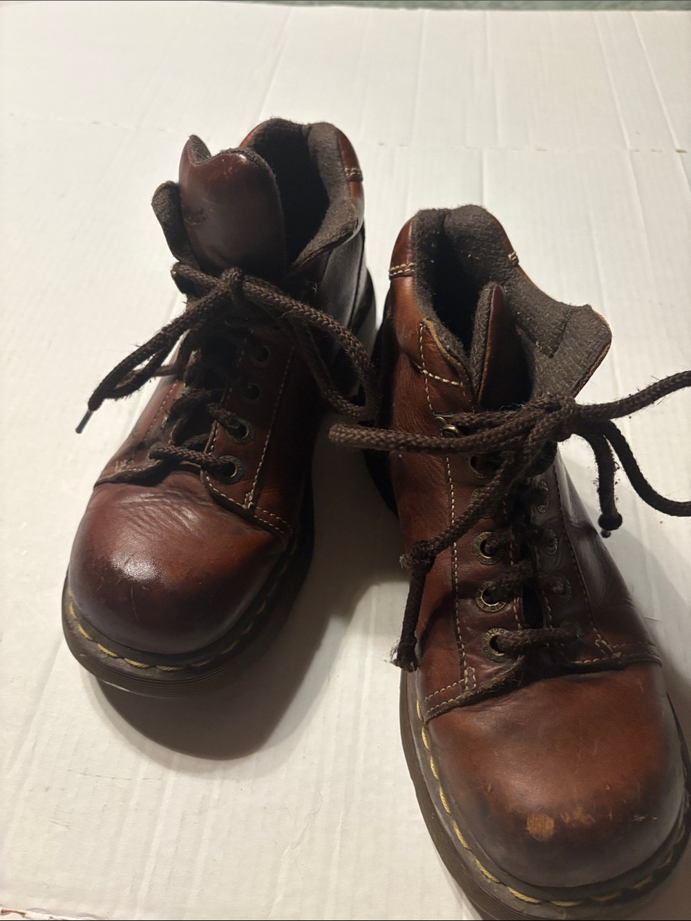 Dr. Martens brown leather boots size 9